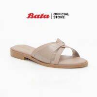 Bata บาจา รองเท้าแตะลำลอง Flats แตะแบบสวม  น้ำหนักเบา สวมใส่ง่าย ดีไซน์เก๋  สำหรับผู้หญิง รุ่น Alsa สีเบจ 5615214 ved