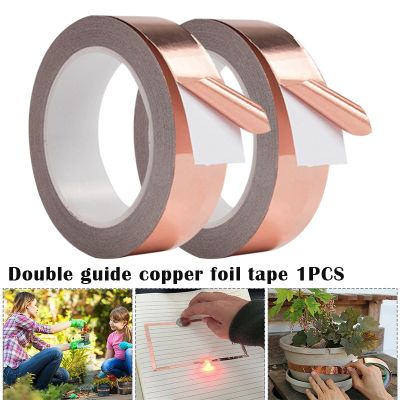30mm Waterproof Pure Copper Tape Self-Adhesive High Temperature Resistance Anti-Radiation Hand Tools Adhesives Sealers Hardware Adhesives  Tape