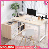 computer desk โต๊ะคอมพิวเตอร์ โต๊ะคอม โต๊ะไม้ โต๊ะสำนักงาน หน้าโต๊ะขนาดใหญ่ ไม่ต้องกังวลใส่ไม่ได้ เรียบง่าย พร้อมส่ง