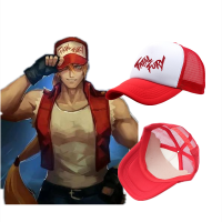 ชุดคอสเพลย์นักมวยนักมวยนักมวยหมวกเบสบอล Fatal Fury เกม KOF Terry Bogard หมวกปรับขนาดได้ของขวัญสำหรับกีฬา