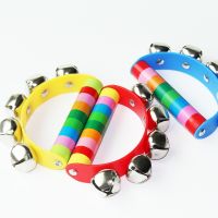 Fashion baby toys childrens puzzle wooden handmade rainbow semicircular bell