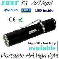 JAXMAN ไฟฉาย AA EDC E3สูง CRI AA อัลคาไลน์แบตเตอรี่ Ni-MH 14500 Nichia 219C CREE XPG2 Gratis Ongkir LED