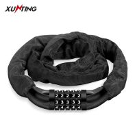 Xunting 55cm 74cm 139cm Bicycle Lock Mountain MTB Road Bike Safety Anti-theft Chain Lock Cycling Bicycle Accessories Bike Lock Locks