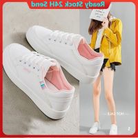 COD ♛✙ saafeeqdsdfsdw Ready Stock Super hot fashionable Kasut Perempuan womens shoes new casual all-match Korean version of white shoes soft sole comfortable and breathable sneakers