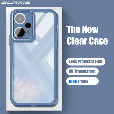 ELAXIS ใหม่ Phantom Eye สำหรับ Xiaomi POCO F5 / F5 Pro เคสโทรศัพท์ที่มีฟิล์มเลนส์ซิลิโคนใสฝาครอบเคสป้องกัน