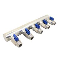 manifold ball valve pex water manifold with valves One inch inner outer wire Three-way four-way multi-way 304 stainless steel