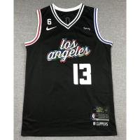 Hot 【2 styles】2023 nba jersey Los Angeles Clippers No.13 George black city edition basketball jersey