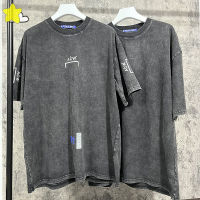 เสื้อยืดสไตล์วินเทจแบบใหม่ล่าสุดสไตล์ฮิปฮอปแบบหลวม A-COLD-WALL * แบบเก่าสำหรับชายหญิงเสื้อยืดสไตล์อุตสาหกรรมแนววินเทจ CW แขนสั้น23SS