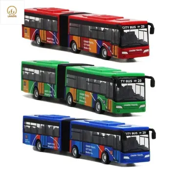 1:120 Scale Diecast Articulated Hinged City Bus Miniature Replica Model Toy