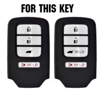 ♘❉ AX For Honda Accord EX EXL Civic Crv Crz Hrv Pilot Ridgeline 2016 2017 2018 4 Button Silicone Car Remote Key Pocket Cover Case