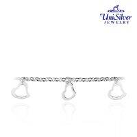 【 Dd】 Unisilver 925สร้อยข้อมือผู้หญิงสเตอร์ลิง (LB1473-101070 062)