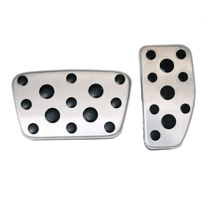 Stainless Steel Car Foot Fuel Pedals Accelerator Brake Pedal Pad Covers ...