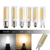 ไฮไลท์หลอดไฟเซรามิก LED มินิข้าวโพด AC110V 120V หรี่แสงได้ G9 E11 E12 E14 E17 BA15D ประหยัดพลังงาน 10W เปลี่ยนหลอดฮาโลเจน 100W-Linqiaoe