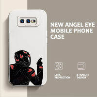 เคสโทรศัพท์ TPU ลาย Angel Eyes สำหรับ Samsung Galaxy S10E S8 S9 S11E S20 S21 FE Plus S22พิเศษ5G เคสมอเตอร์ไซค์กรอบด้านหลังเป็นซิลิโคนนิ่มป้องกันเลนส์กล้องสี่เหลี่ยมกันกระแทก