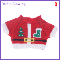 Moito เสื้อสเวตเตอร์กระเป๋าตุ๊กตาผ้ากำมะหยี่ลายเป็ดชุดคริสต์มาส20-30ตุ๊กตาหมี