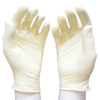 [คุณภาพสูง!!] ถุงมือยางแพทย์ (100 ชิ้น) Latex Glove ป้องกันเชื้อโรค มีขนาด S M L glove ถุงมือยาง ถุงมือ **พร้อมส่ง**