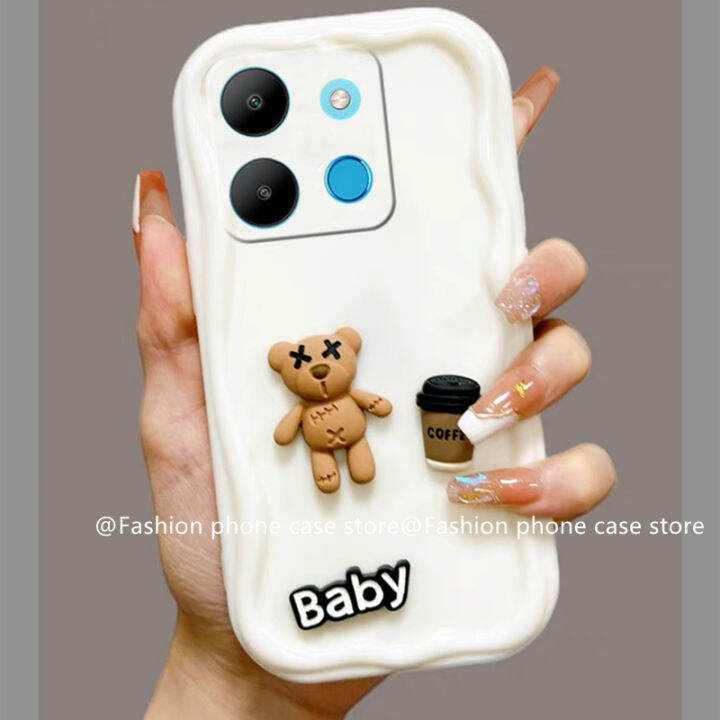 phone-case-เคส-infinix-note30-4g-5g-note-30-pro-note-30-vip-ตุ๊กตา-stereotopic-อินเทรนด์หมีกาแฟการ์ตูนตลกป้องกันเลนส์2023นุ่มฝาหลัง