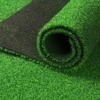 Green Artificial Grass Rug Grass Car Rug Realistic Fake Grass Mat for IndoorOutdoor Garden Lawn Landscape