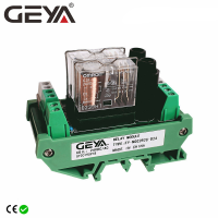 GEYA NGG2R 2ช่อง PLC Controller OM รีเลย์12V 24V พร้อมฟิวส์ป้องกัน1NO1NC SPDT รีเลย์ Plug In