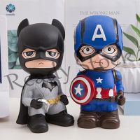 【hot sale】 ✇℡ B09 Marvel Cartoon Spiderman Batman Iron Man Captain America Action Figure Piggy Banks Coin Bank Christmas Toy