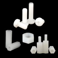 50pcs M3 M4 White Nylon Plastic Hex Standoff Hexagon Pillar Male Female Female Spacer Phillips Screw For PCB Board Motherboard