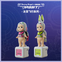 Sonny Angel X Wasatoy Space Series ตัวเลข Rocket ยานอวกาศ Cadet รูปกระต่าย Pvc รุ่นสะสม Led กระต่ายของเล่นของขวัญตุ๊กตา