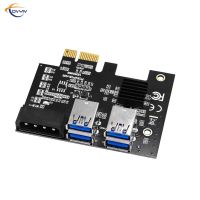 【Thriving】 System Zone ใหม่ล่าสุด COVYIV PCI Express Multiplier PCI-E Riser 1ถึง4 PCIE USB 3.0ฮับ1x 16x อะแดปเตอร์วิดีโอ Riser สำหรับ BTC Minin