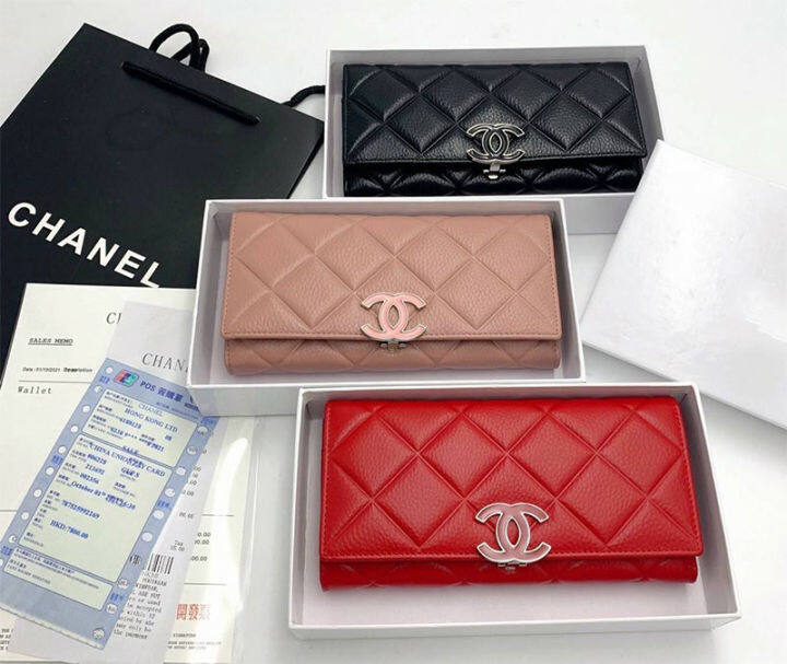 กระเป๋าสตางค์-กระเป๋าถือ-ชาแนล-chanel-ขนาดเพียง-8นิ้ว-สำหรับผู้หญิง