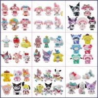 SANRIO Ye โมเดลฟิกเกอร์ Kuromi Melody Cinnamoroll Pachacco Purin ของเล่นสําหรับเด็ก 5 6 7 ชิ้น