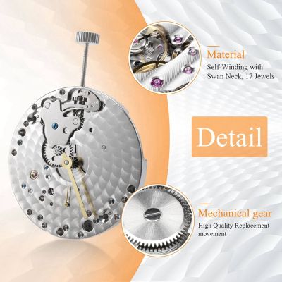 Mechanical Hand Winding 6497 St36 Watch Movement P29 44mm Stainless Steel Watch Case Fit 6497 Movement Watch