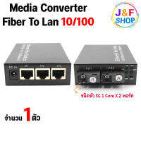 Fiber 2 SC to 3 Lan 10/100