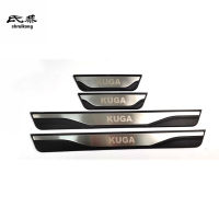 2021for 2017-2019 FORD KUGA Car Accessories 4pcslot ABS Stainless Steel Door Sill Pedal Scuff Plate Cover