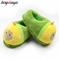 Slippers for home soft slippers Women Flip Flop Avocado Slippers Home Floor Stripe Slippers Female Shoes Girls Winter Warm shoes