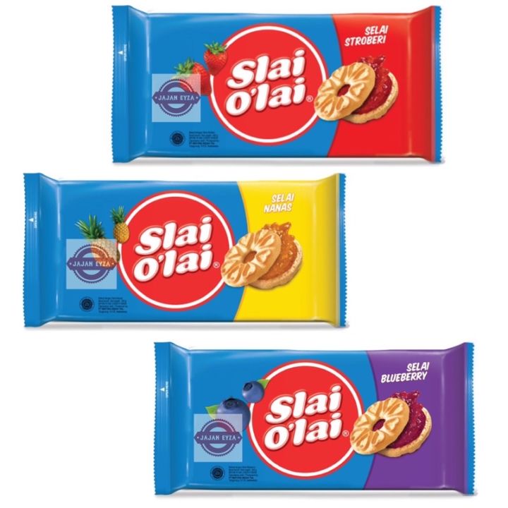 Mayora Slai Olai 240gr Biskuit Slai Olai Strawberry Slai Olai Nanas