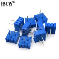 ㍿ 10PCS 3386P potentiometer precision adjustable resistance 100 200 500 ohm 1K 2K 5K 10K 20K 50K 100K 200K 500K 1M ohm 103