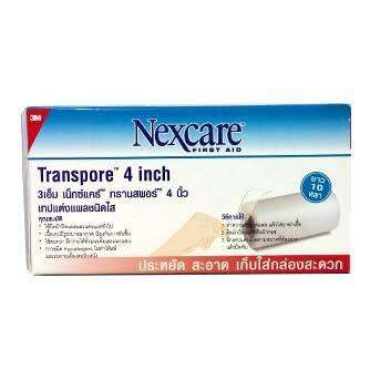 3-ม้วน-transpore-3m-nexcare-4-นิ้ว-10-หลา-เทปปิดแผล-เทปใส