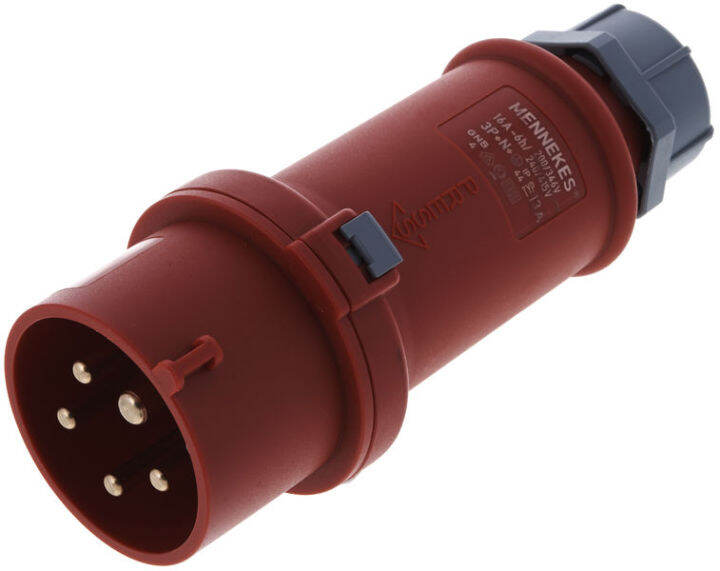 MENNEKES PLUG, MENNEKES 13, 16A, 5P, 400V, IP44, Industrial Plugs