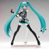 Anime FIGMA Hatsune Miku Action Figures Movable Joints Contain The Props Desktop Decoration Collection PVC Model Toys Kids Gifts