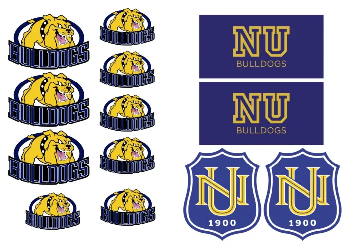 NU Bulldogs Sticker 13 PIECES package, NU Bulldogs Feel the bite, Decal ...