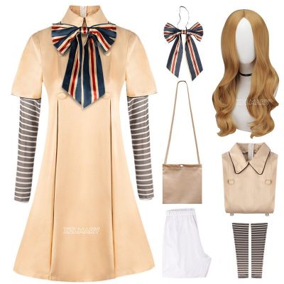 2023 MEGAN Cosplay Costume Wig Megan Dress AI Doll Robots Dress Top Socks MEGAN Full Set Outfit For Girls And Adult Cosplay Wig