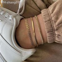 Fashion Boho Fish Bone Snake Chain Anklet Bracelet on the Leg Butterfly Chain Anklets For Women Jewelry Trend 2022 Summer Gift