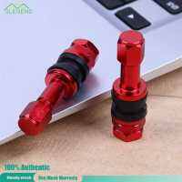 4pcs Car Stainless Steel Clamp-in Tubeless Tyre Tire Wheel Valves (Red)