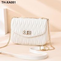 feeling bags 2023 new fashionable joker summer fold web celebrity chain bag single shoulder