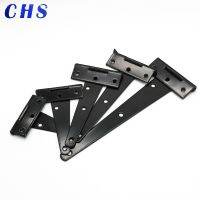 1 Pc 3/4/5/6/8 inch Black Paint T Shape Triangle Hinge Cabinet Shed Wooden Door Gate Hinges Hardware