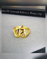 แหวนโอม แหวนทองไมครอน แหวนหัวใจแถวทองไมครอน แหวนทองไมครอน แหวนทองชุบ แหวนทองสวย  แหวนหนัก 2 สลึง