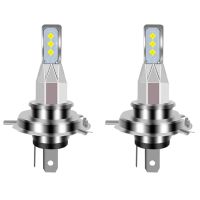 2Pcs H4 LED Bulbs Motorcycle Headlight 20000LM 6000K White Light 80W 6SMD Bulbs Car Fog Lamp Turn Signals