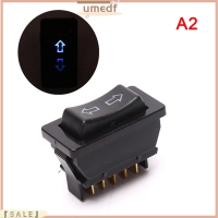 【 Umedf】??DPDT DC 12V 20A สวิตช์กระจกไฟฟ้ารถยนต์สากล,สวิตช์5หมุดสีดำ