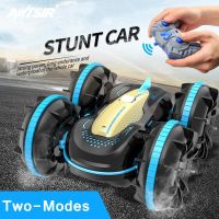 ANTSIR 4WD รถ RC 2.4G รถสะเทินน้ำสะเทินบก Mobil Remote Control ปีนเขา360ของขวัญของเล่นโมเดลยานพาหนะการกลับ ° สำหรับเด็ก Madeline.