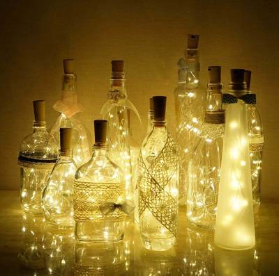 LED Battery Bottle Stopper Light String 1m/2m for Christmas Bar Room Atmosphere Decoration Decorative Luminaires