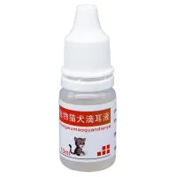 [Fast delivery] Dogs and cats with otitis ear mites yellow water ear odor ear itching scab pet ear stains earwax antibacterial anti-inflammatory and sterilizing ear drops Export from Japan